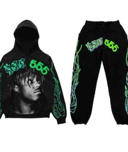 999 Club Spider Young Thug Tracksuit Black