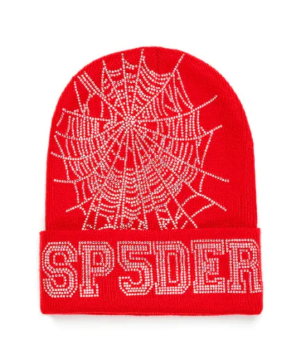 Sp5der Web Beanie Red