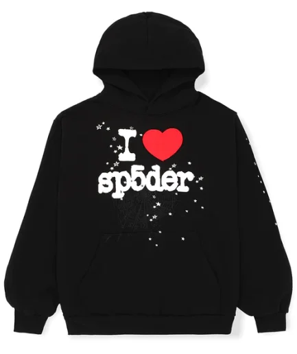 Sp5der Black Souvenir Hoodie