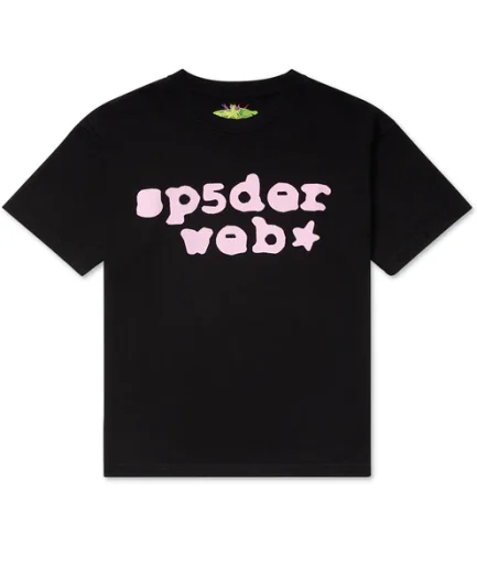 Black/Pink sp5der Web Tee