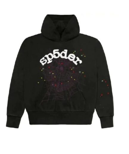 Black Sp5der Worldwide Hoodie