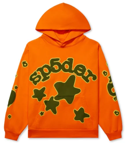 Orange Beluga Hoodie Sp5der