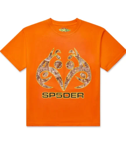 Sp5der Orange Real Tree Tee