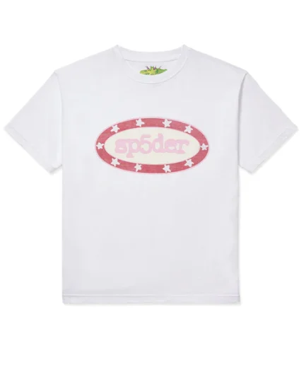 Sp5der Buckle White Tee