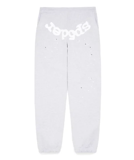 Sp5der Heather Grey Og Web Sweatpants