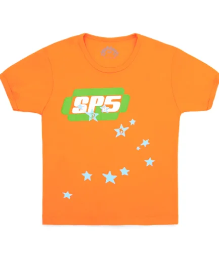 Sp5der Orange SP5 Baby Tee