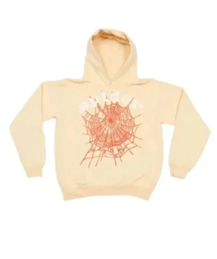 Spider Worldwide by Young Thug Beige Hoodie