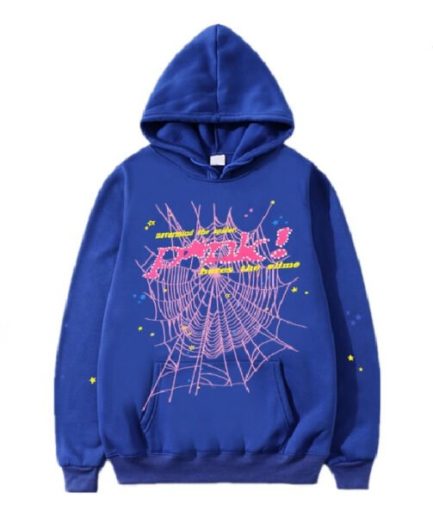 Sp5der 555555 Young Thug Hoodie Blue