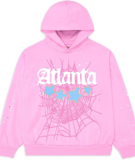 Sp5der Pink Atlanta Hoodie