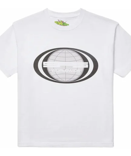 Sp5der Jumbo Globe Tee White