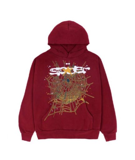 Sp5der Logo Hoodie – Maroon