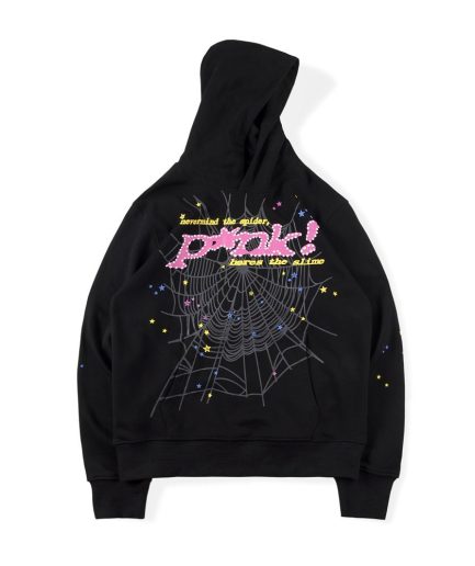 Sp5der P*NK Hoodie Black