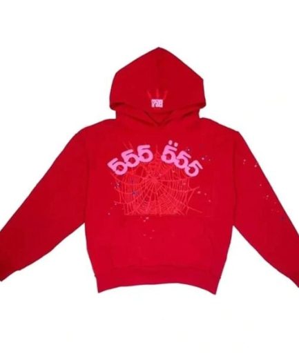 Sp5der Worldwide Red 555 Hoodie