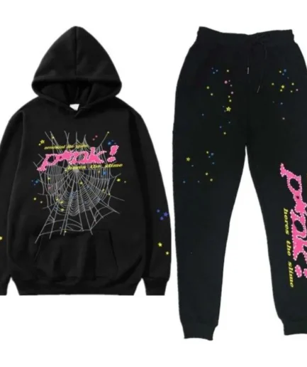 Sp5der P*NK Tracksuit Black