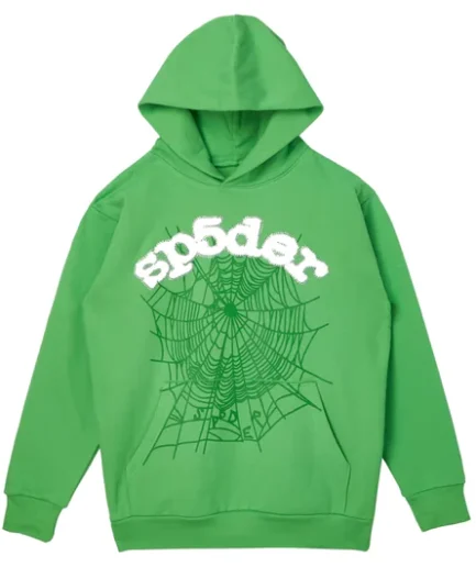 Spider Worldwide Crystal Websuit Hooded Sweatshirt Green