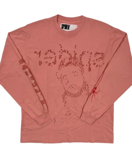 Spider Worldwide Yams Day Long Sleeve Tee Shirt Pink Pre-Owned