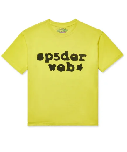 Yellow/Black sp5der Web Tee