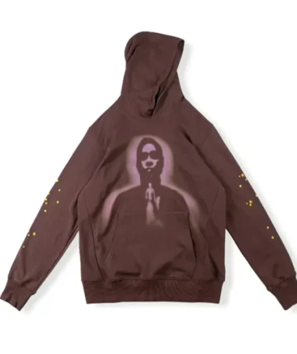 Young Thug sp5der 555555 Hoodie Brown