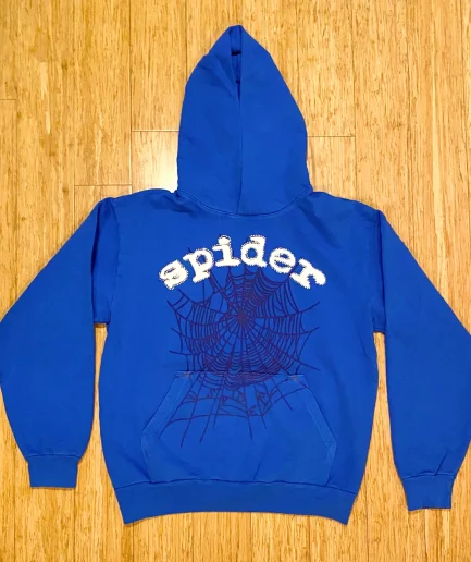 Blue Spider Hoodie - Blue