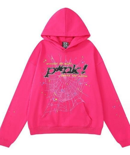 Sp5der P*nk V2 Hoodie Pink