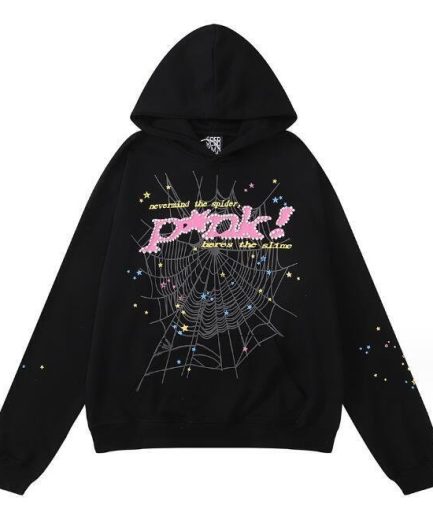 Sp5der P*nk V2 Hoodie Black