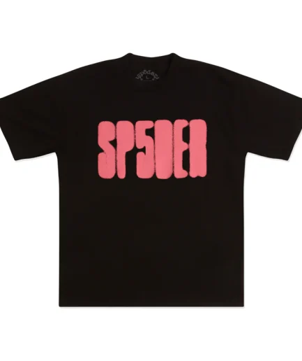 Sp5der FOCUSED LOGO Black TEE Shirt